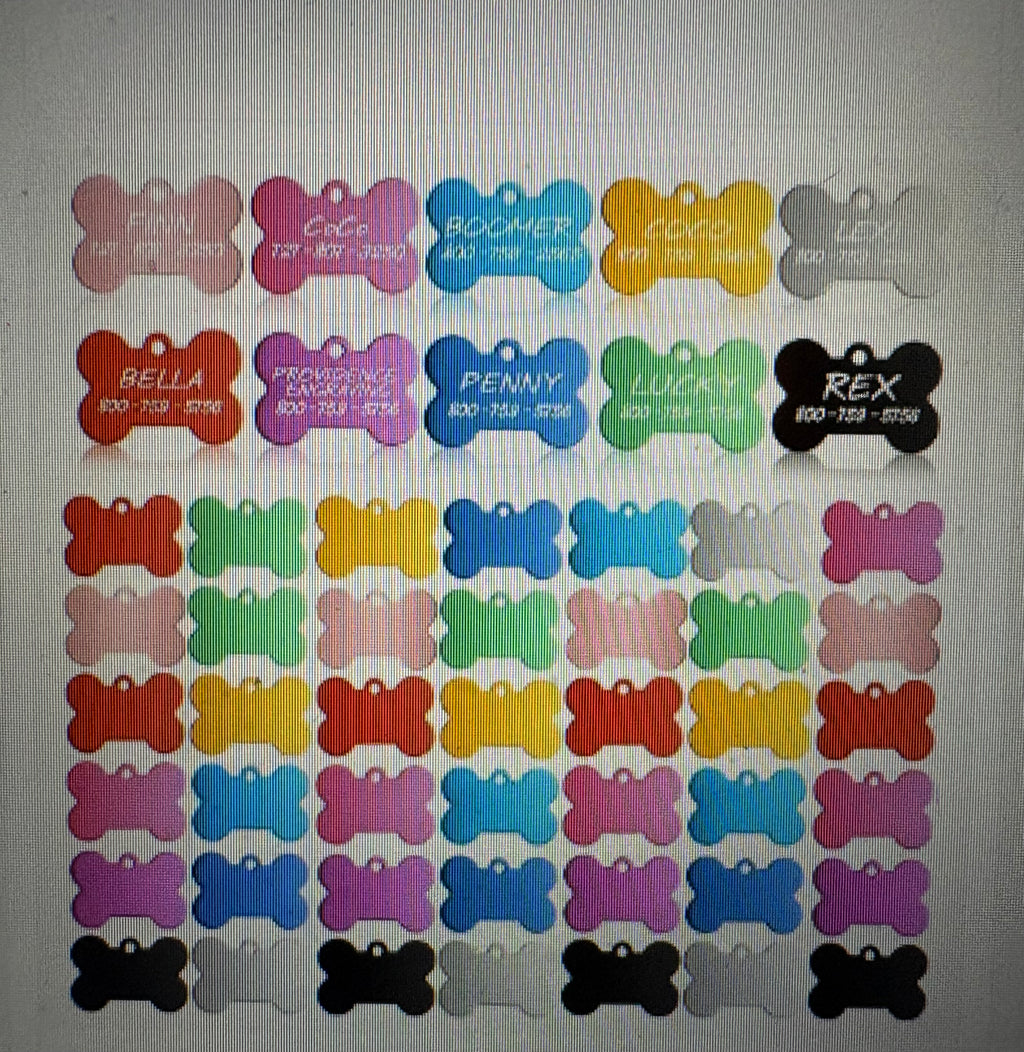 Custom Engraved Dog Tag Necklace — Set of 3 | All Colors