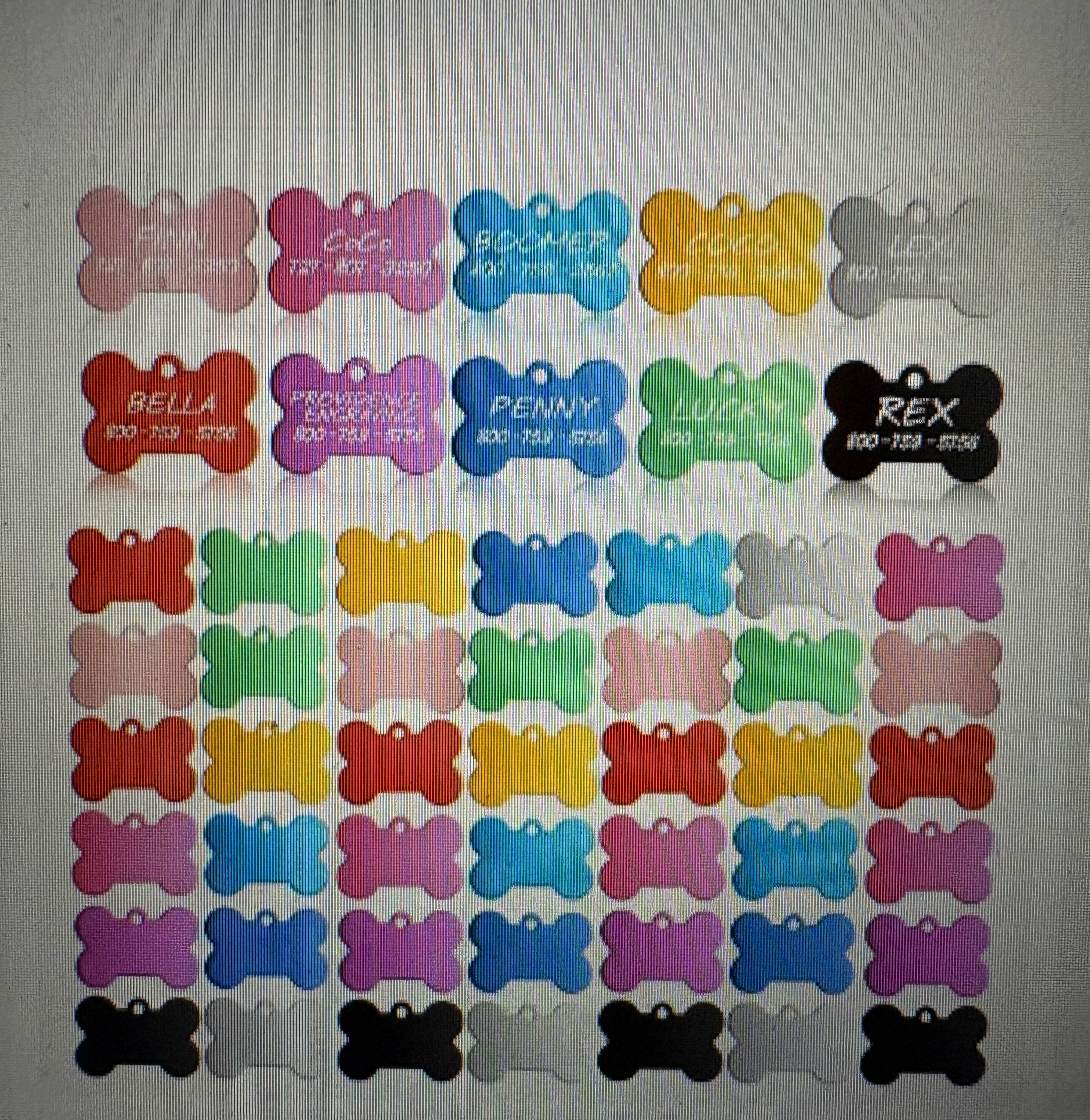 Custom Engraved Dog Tag Necklace — Set of 3 | All Colors