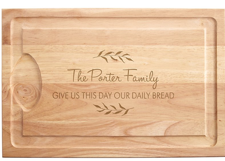 Custom Engraved Cutting Board — Housewarming & Wedding Gift