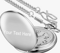 Custom Engraved Pocket Watch — Groomsmen, Birthday & Father's Day Gift