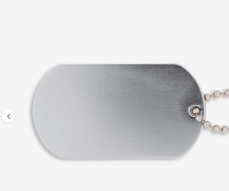 Custom Engraved Dog Tag Necklace for Men