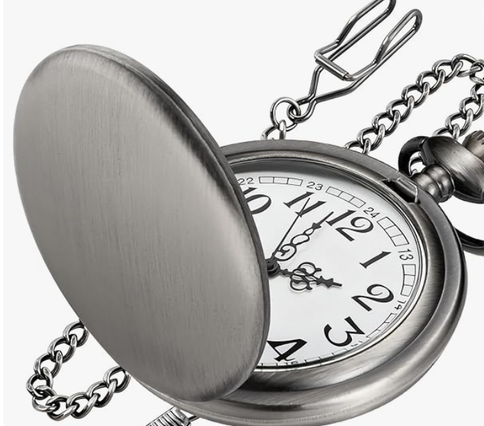 Custom Engraved Pocket Watch — Groomsmen, Birthday & Father's Day Gift